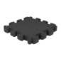 Preview: puzzle-mat-3d-fall-protection-slab-80-mm-black