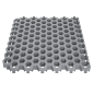 Preview: Lawn grid slab hexagon 45 mm gray