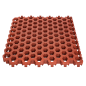 Preview: Lawn grid slab hexagon 45 mm red
