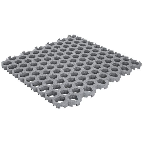 Lawn grid slab hexagon 45 mm gray