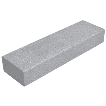 Block step made of rubber granulate gray