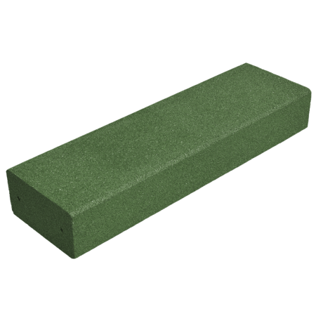 Block step made of rubber granulate green