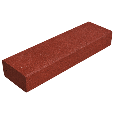 Block step made of rubber granulate red