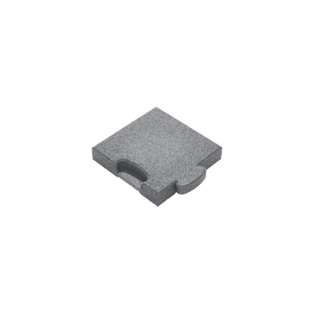 Puzzle Mat 3D corner slab 45 mm gray