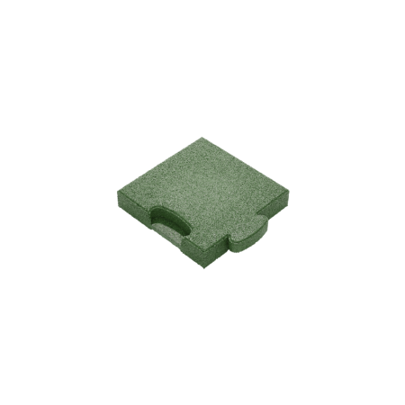 Puzzle Mat 3D corner slab 45 mm green