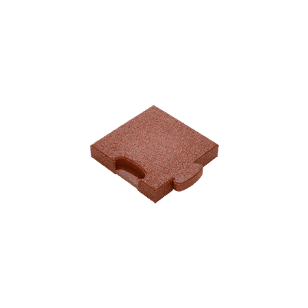Puzzle Mat 3D corner slab 45 mm red