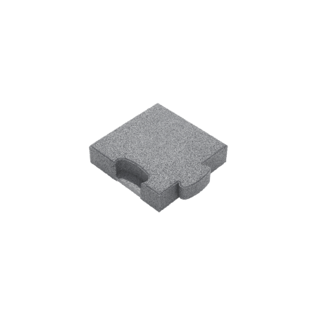 Puzzle Mat 3D corner slab 60 mm gray