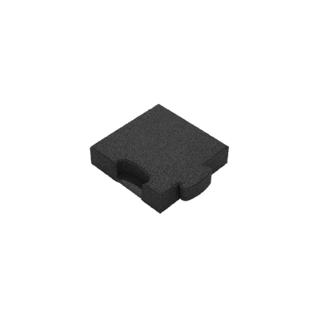 Puzzle Mat 3D corner slab 60 mm black