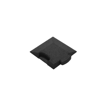 Puzzle Mat 3D corner slab bevelled 45 mm black