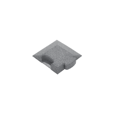 Puzzle Mat 3D corner slab bevelled 60 mm gray