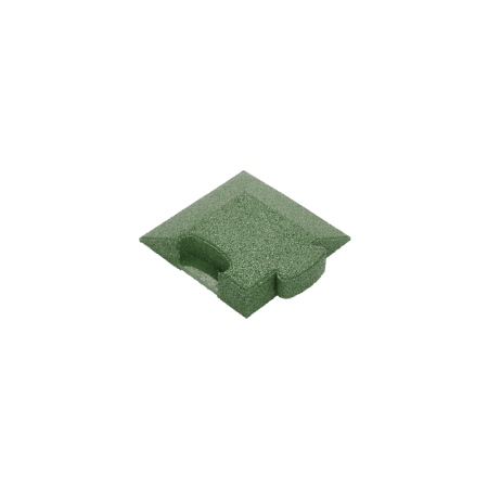 Puzzle Mat 3D corner slab bevelled 60 mm green