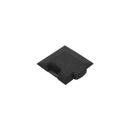 Puzzle Mat 3D corner slab bevelled 60 mm black