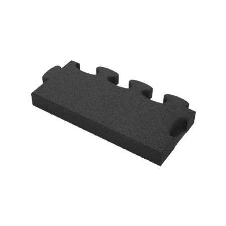 Puzzle Mat 3D edge slab mZ 60 mm black