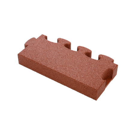 Puzzle Mat 3D edge slab mZ 80 mm red