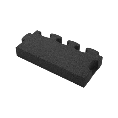 Puzzle Mat 3D edge slab mZ 80 mm black