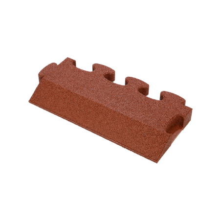 Puzzle Mat 3D edge slab bevelled 60 mm red