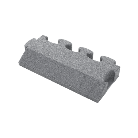 Puzzle Mat 3D edge slab bevelled 80 mm gray