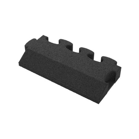 Puzzle Mat 3D edge slab bevelled 80 mm black