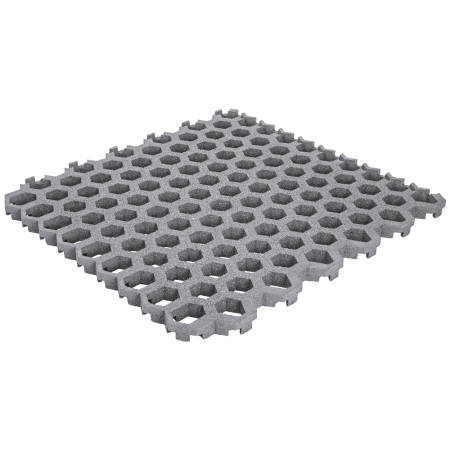 Lawn grid slab hexagon 45 mm gray