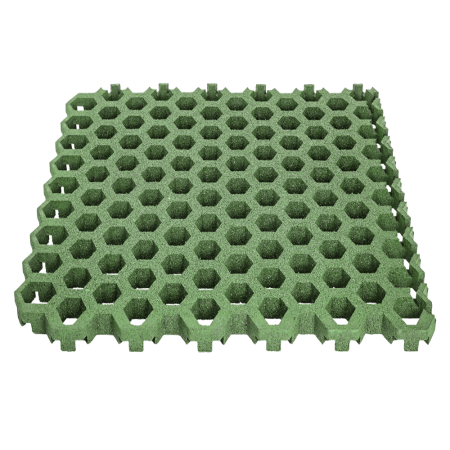 Lawn grid slab hexagon 45 mm green