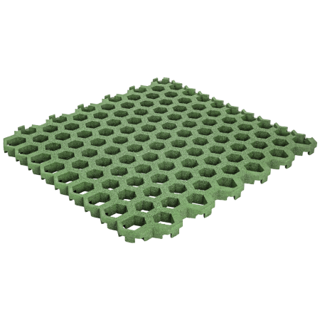 Lawn grid slab hexagon 45 mm green