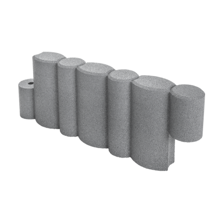 Sandkastenelement aus Gummi Grau