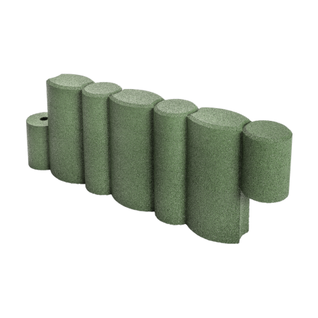 Sandkastenelement aus Gummi Grün