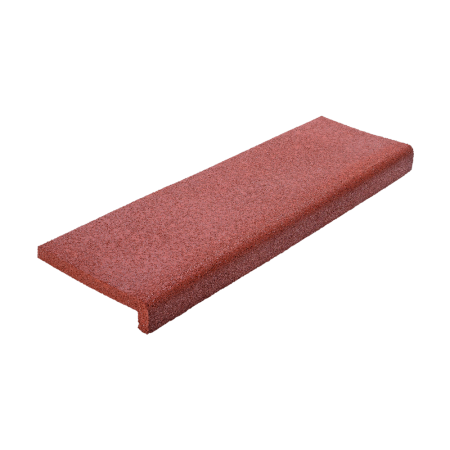 Angle cover made of red rubber granules