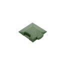 Puzzle Mat 3D corner slab bevelled 45 mm green
