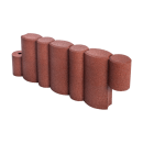 Sandpit element made of rubber red